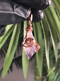 Image 2 of AMETHYST WRAPPED IN COPPER -BRAZIL 