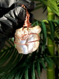 Image 4 of BLUE LACE AGATE WRAPPED IN COPPER - MALAWI 