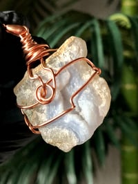 Image 2 of BLUE LACE AGATE WRAPPED IN COPPER - MALAWI 