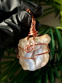 Image 1 of BLUE LACE AGATE WRAPPED IN COPPER - MALAWI 