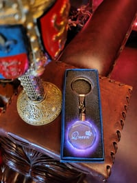  👑The Armored Kingdom QUEEN Multi Color LED Keychain 