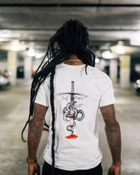 Image 4 of TRUST NONE WHITE 2 LOGO TEE