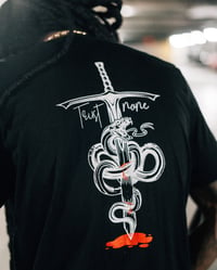 Image 2 of TRUST NONE BLACK 2 LOGO TEE  