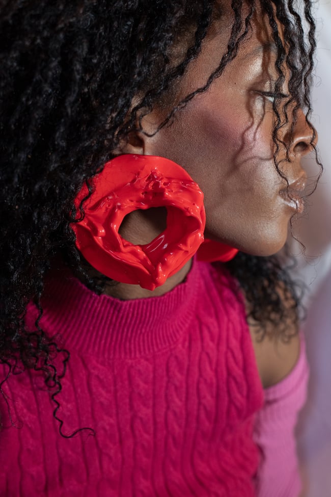 Earrings PRIMARI • red