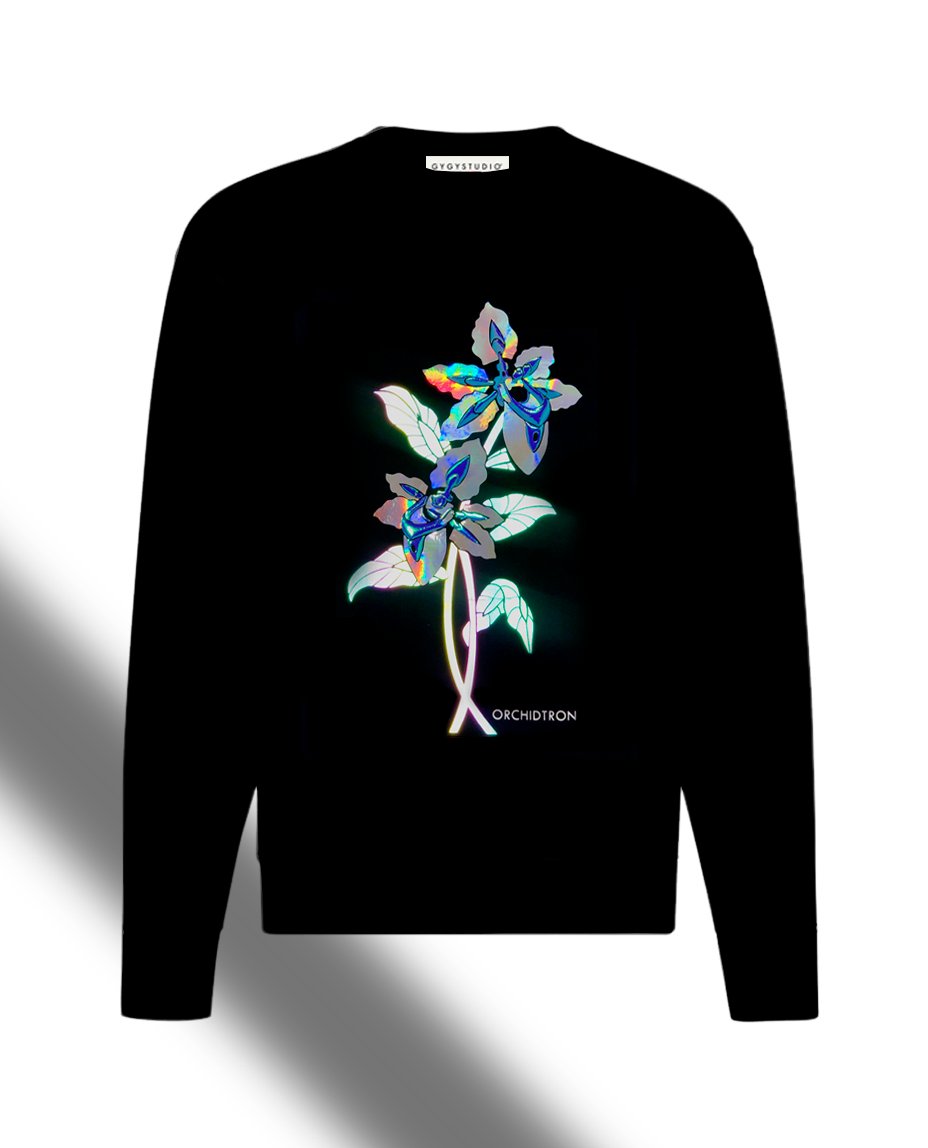 ROBOTANIC ORCHIDTRON REFLECTIVE SWEATSHIRT