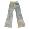 WALNUT-DYED CHENILLE OVERFLOW JEANS