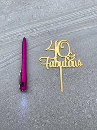 Image 4 of 21st 30th 40th 50th birthday cake topper celebration party acrylic cake decoration