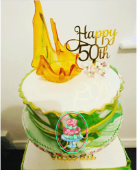 Image 1 of 21st 30th 40th 50th birthday cake topper celebration party acrylic cake decoration