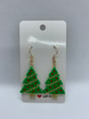 Christmas tree earrings