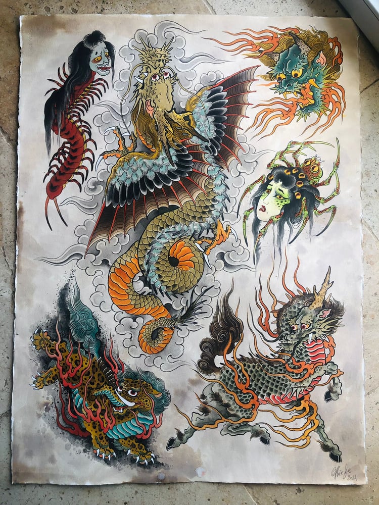 Image of FLASH SHEET N°3 - ORIGINAL PAINTING
