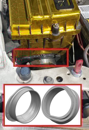 Image of 88-91 Honda EF Civic / CRX Airbox Intake Adapter USDM