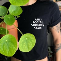 Image 1 of ANTI SOCIAL CROCHET CLUB TEE 