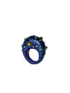 Blue Glitter Ring