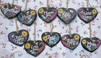 Image 2 of Personalised mini slate hearts ~ various designs