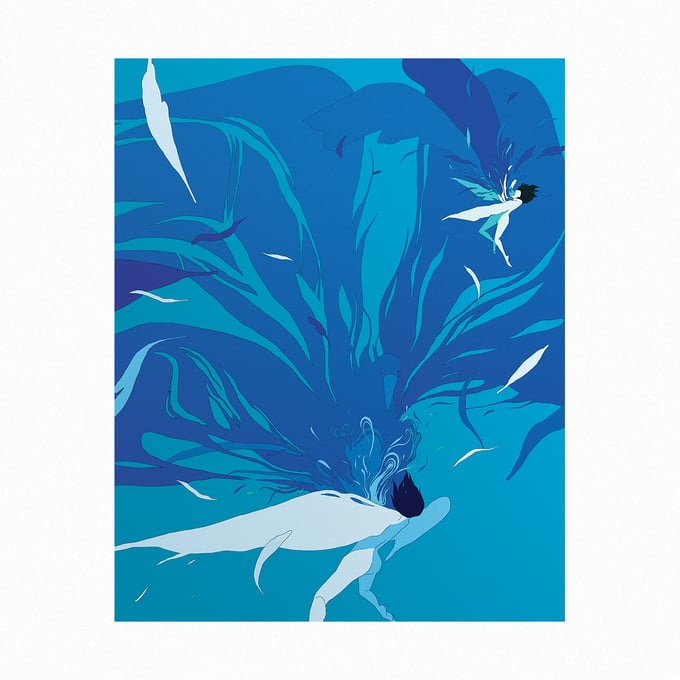 Image of [Art print on demand]  Giant blue bird