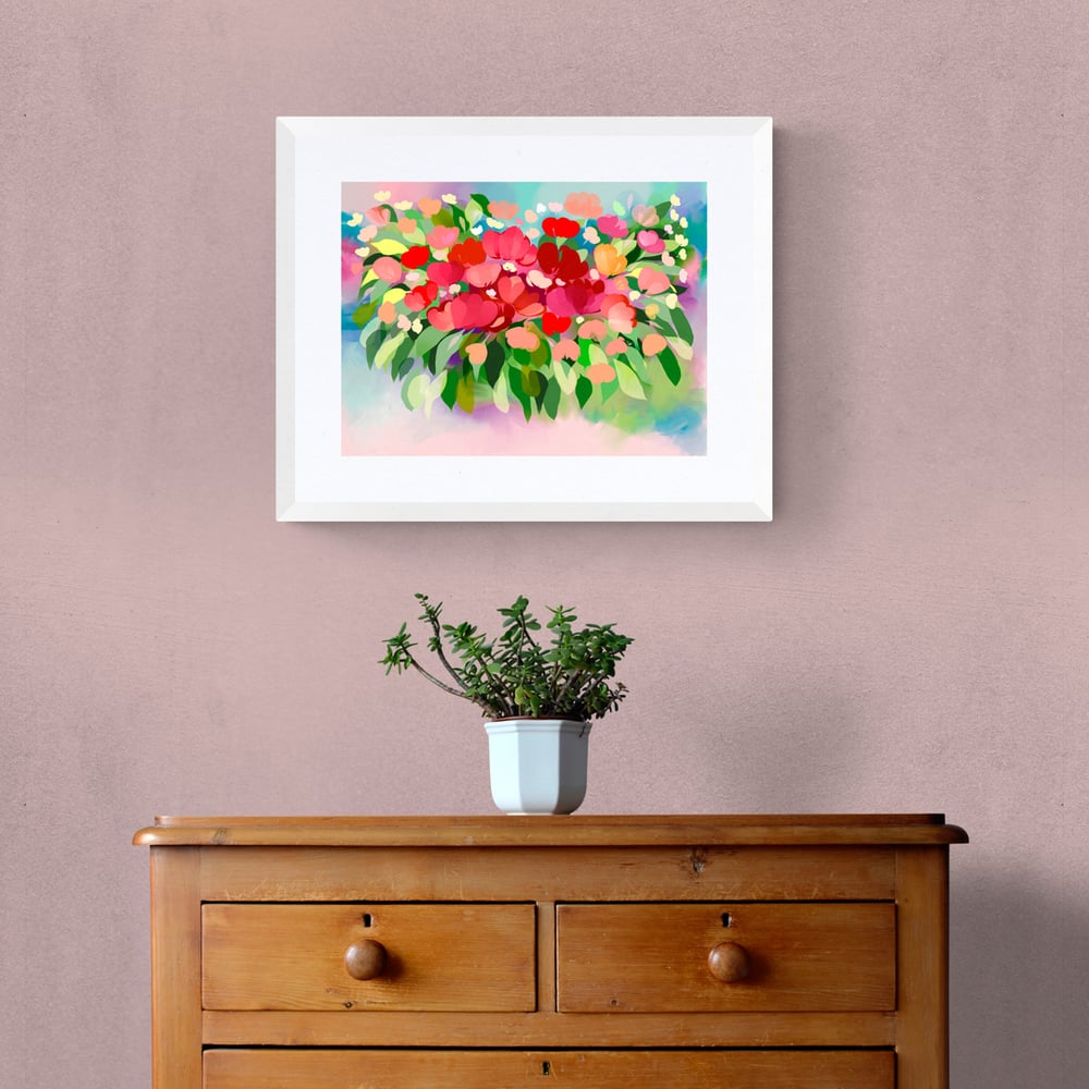 Abstract Colourful Flowers - Artwork - Limited Edition Prints