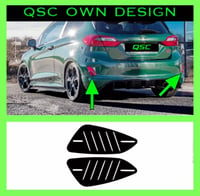 Image 1 of X2 Mk8 Ford Fiesta Rear Reflector overlay stickers 