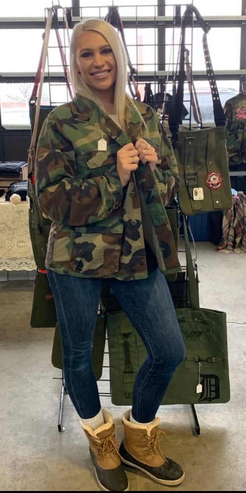 Image of Orange Keanu Deadstock Fatigue Jacket
