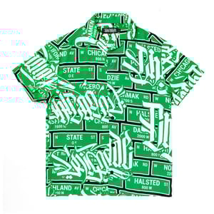 STREETS Button Up Shirt (Green/Black)