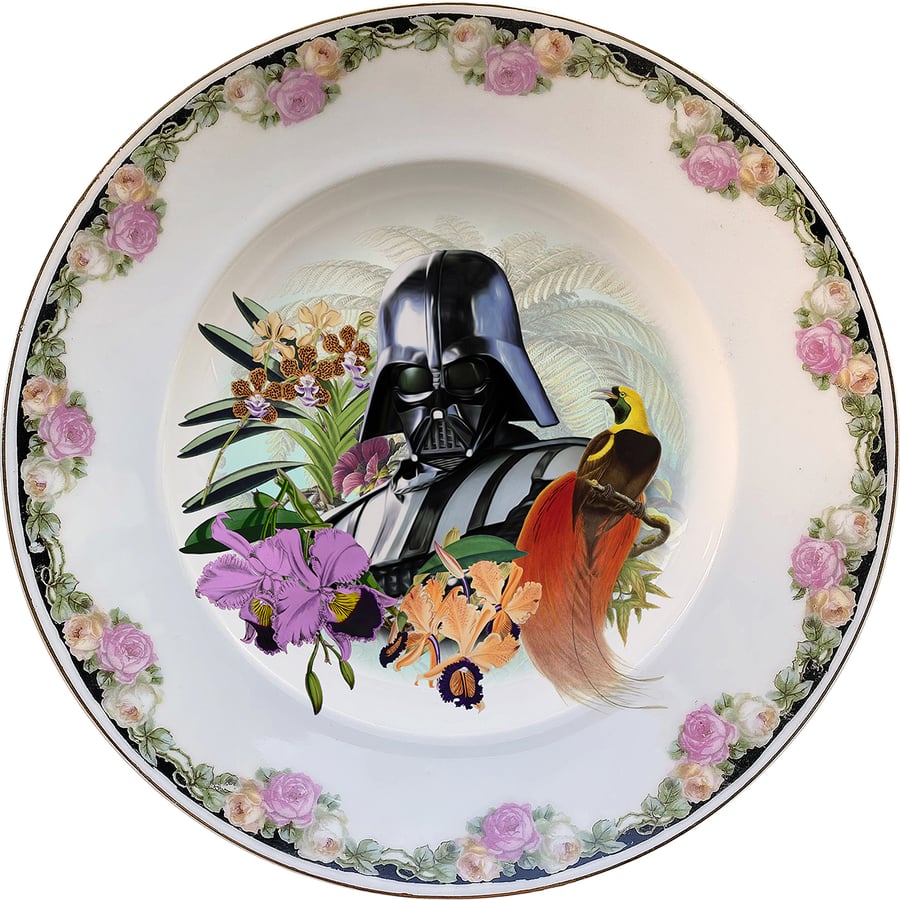 Image of Lord Vader - Vintage Bohemian Porcelain Plate - Limoges - #0758