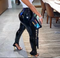 Black Liquid Pants