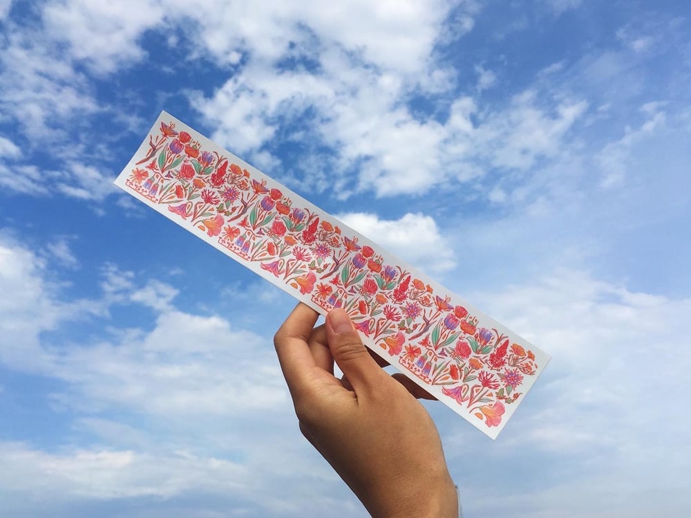 Image of Flower Strip Sticker