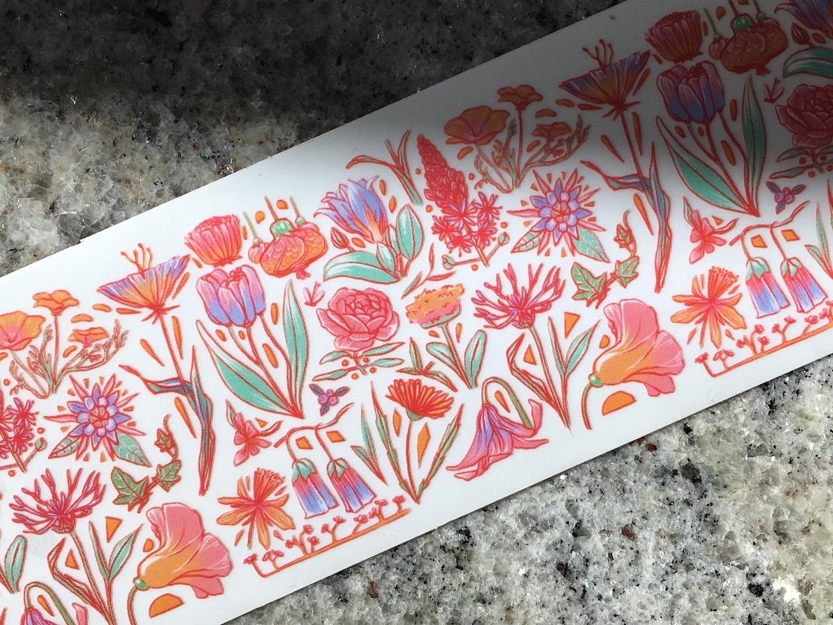 Image of Flower Strip Sticker