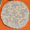 Lavender lace medallion wall tile - 12" round