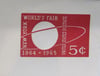 1964-65 New York World's Fair Gem Unused Envelope Embossed  with Postage Stamp-Lot of 3 #ON525