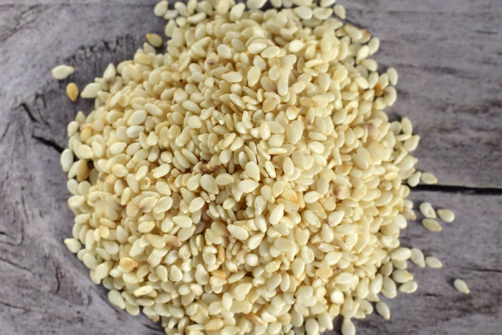 HIGH PROTEIN Raw-UNheated-Fine Pressed-Black/White Sesame Seeds & Protein Powder-Muscle-Gains