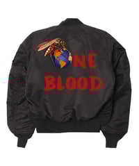 Image 1 of One Blood | Embroidered Bomber Jacket 