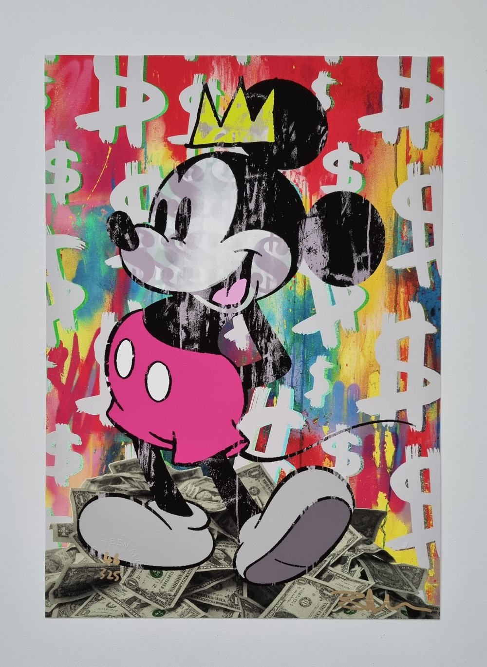 BEN ALLEN - KING MICKEY REMIX - LIMITED EDITION 325 - 29.7CM X 21CM