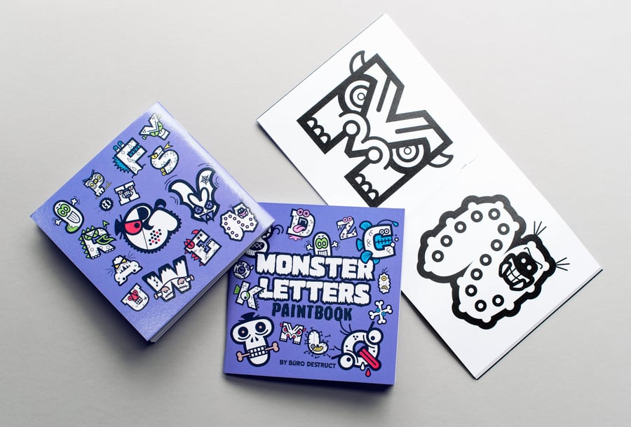 Image of BD Monster Lettters Paintbook