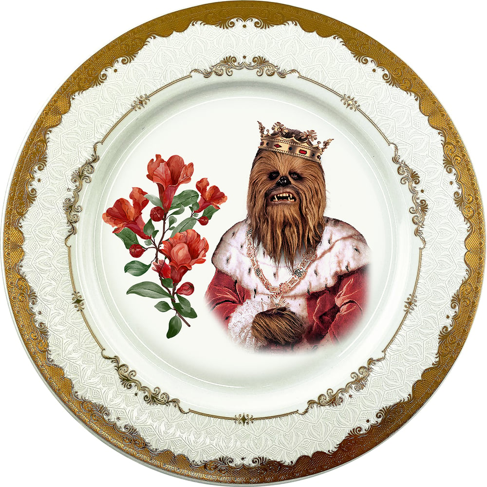 Image of The King of Wookiees - Large Fine China Plate - #0772