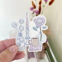 Coffee and Flowers Sticker