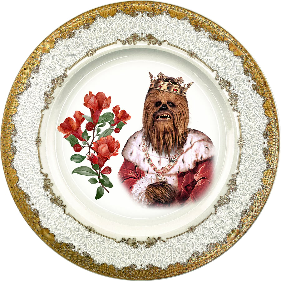 Image of The King of Wookiees - Fine China Plate - #0789