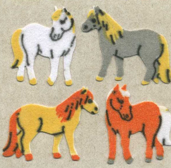 Image of Pony Fuzzy Stickers
