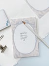 Floral Ribbon Memo Pad