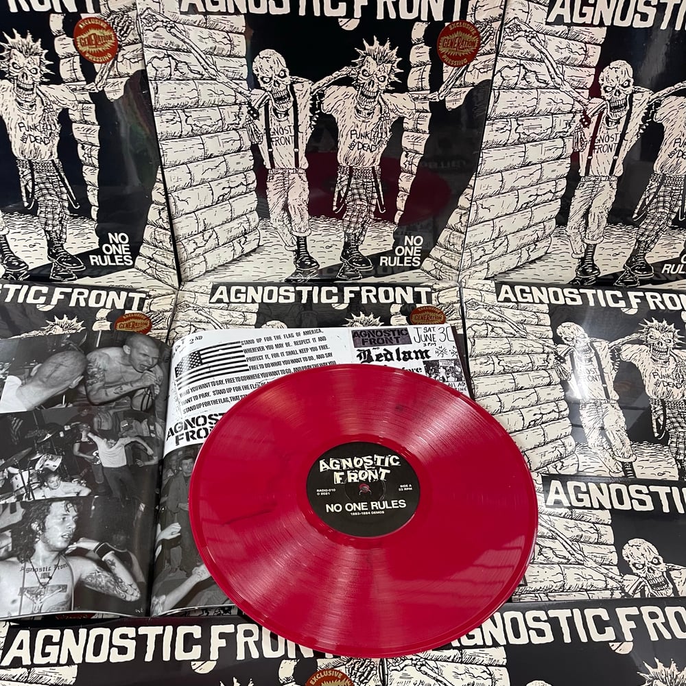 Image of Agnostic Front-No One Rules LP Generation Records Red Vinyl Exclusive 