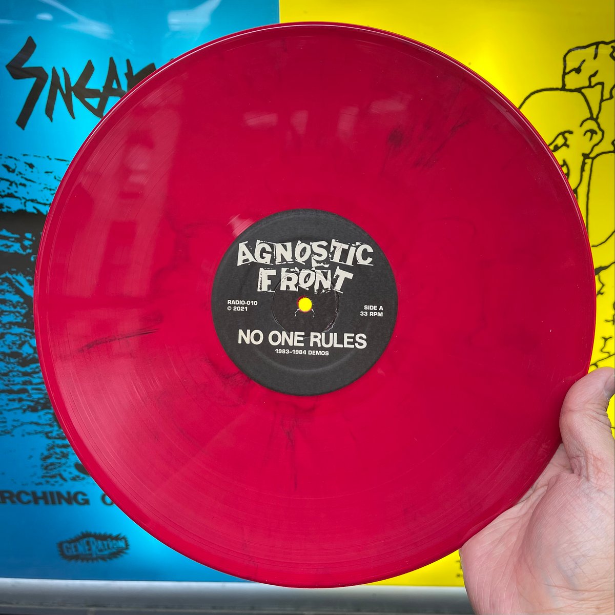 【希少・赤盤LP】Hatebreed - 1st アナログレコードUSオリジナル Agnostic Front-No One Rules LP Generation Records Red Vinyl