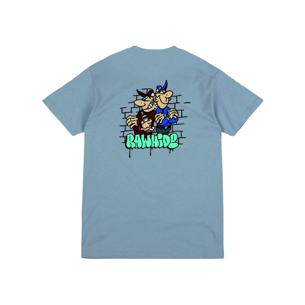 Image of Raw Hide Partners in Crime T-shirt / Blue