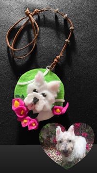 Pet Memorial Rear View Mirror Charm 