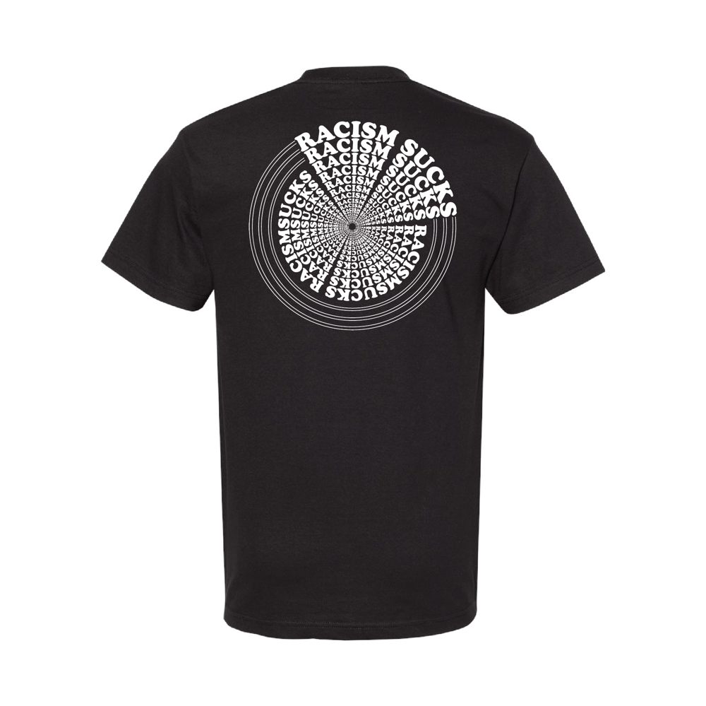 Image of 'RACISM SUCKS" TEE (BLACK)