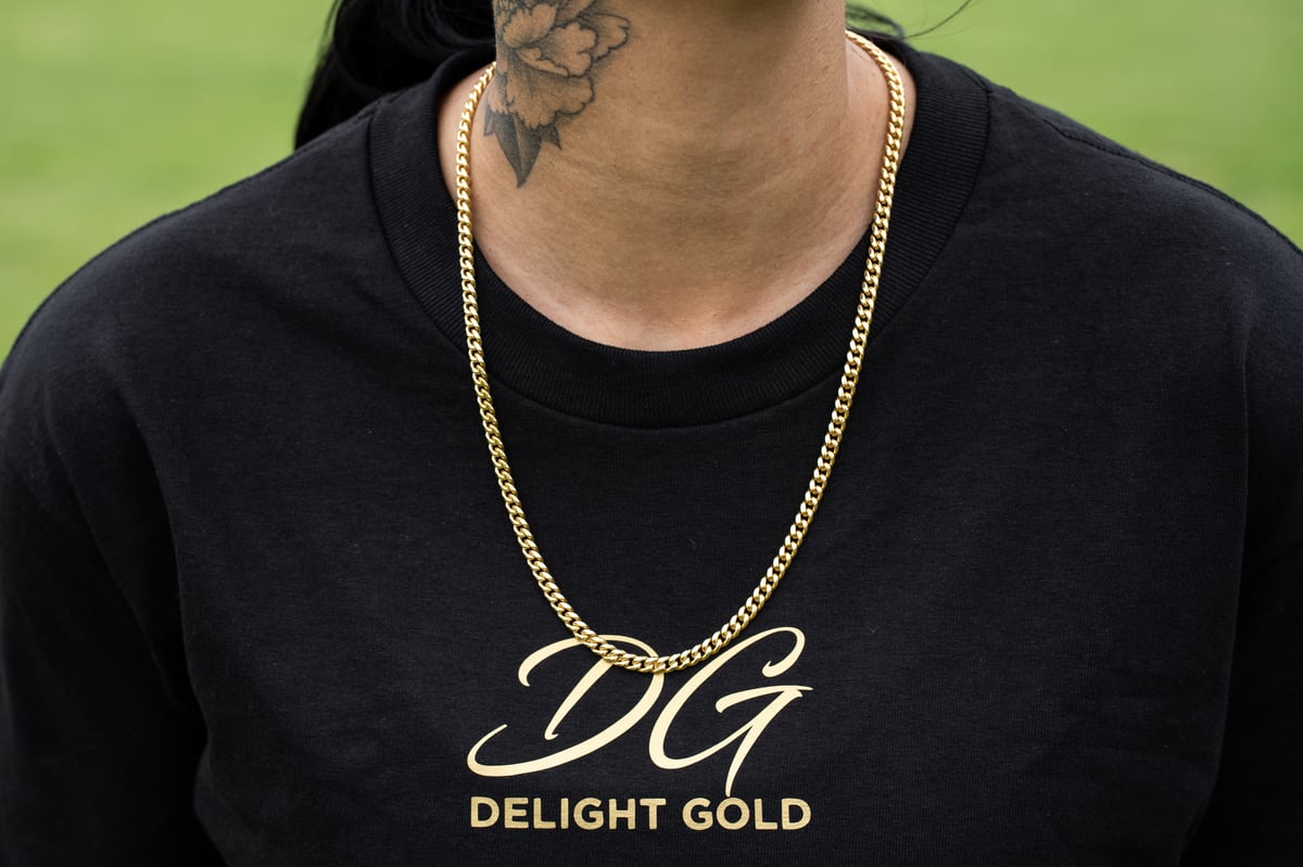 Delight Gold - 18K Yellow Gold 5MM Cuban Link Chains (Sold Individually)