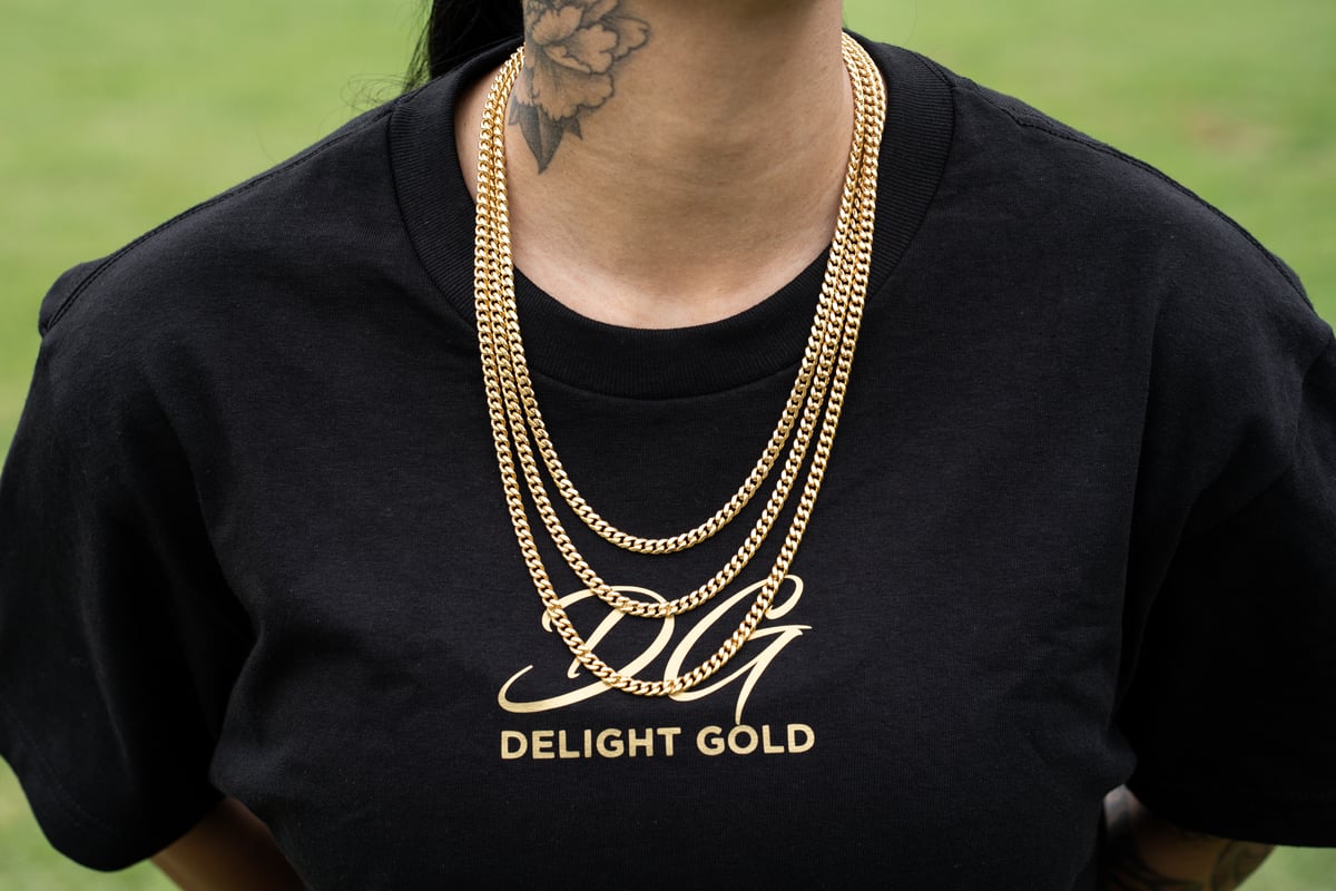 Delight Gold - 18K Yellow Gold 5MM Cuban Link Chains (Sold Individually)
