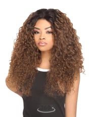 Image 1 of The Stylist Synthetic Lace Front Wig 4x4 Swiss Lace Silk Top Curly Curls