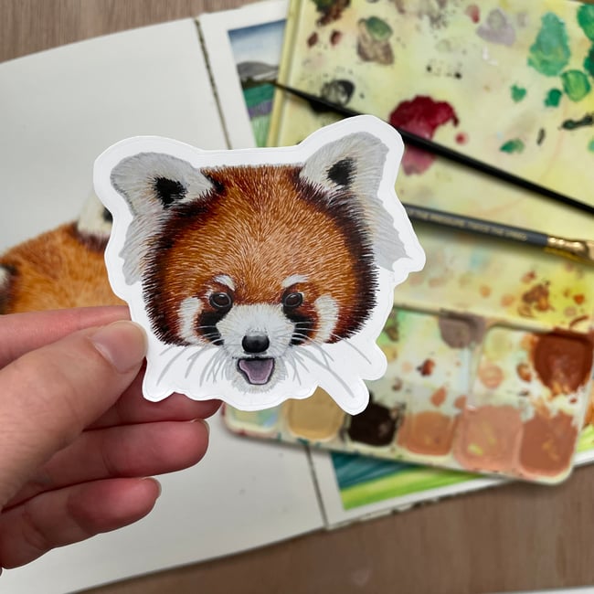 3 Inch Red Panda Sticker