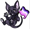 Candy the Goth Sphynx Pride Pins