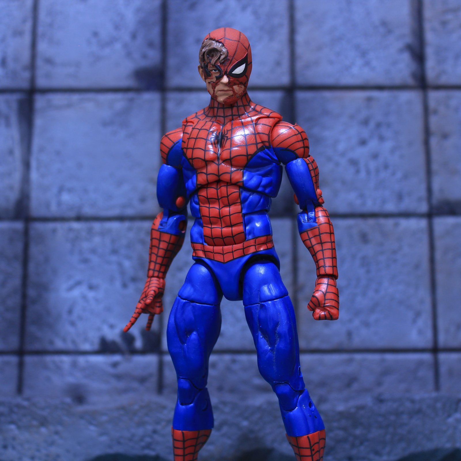 custom mafex spider man