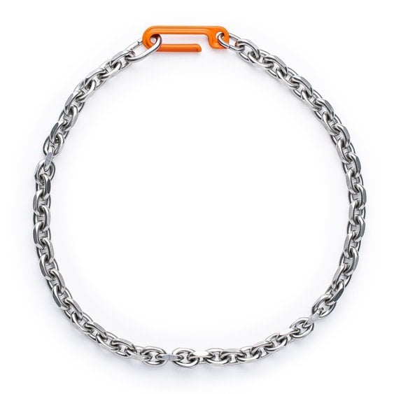 Image of DRILLING LAB - Framework Chain Necklace (Coating Orange)
